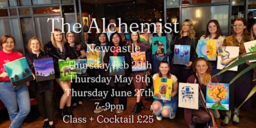 Paint and Sip Party The Alchemist Old Eldon Sq Newcastle  primärbild