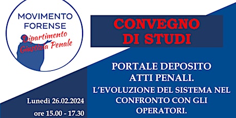 Imagem principal do evento PDP: L’EVOLUZIONE DEL SISTEMA NEL CONFRONTO CON GLI OPERATORI.