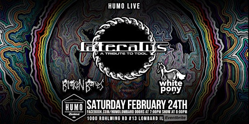 TOOL tribute Lateralus with Deftones tribute White Pony at Humo Smokehouse primary image