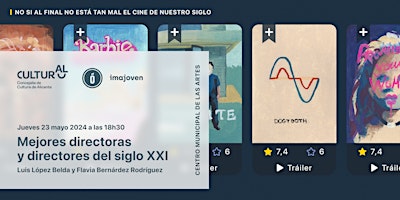 Primaire afbeelding van MEJORES ARTISTAS CINE SIGLO XXI Imajoven (VISUALCBARRIS)Charla Audiovisual