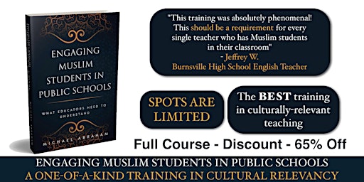 Engaging Muslim Students | Self-Paced Online |Ramadan Discount Run 65% OFF! primary image