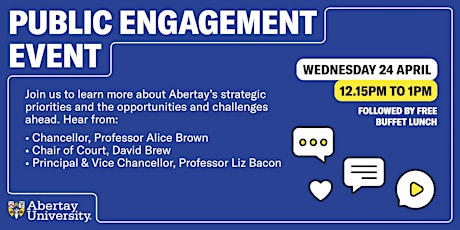 Abertay University Public Engagement Event 2024