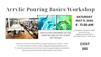 Acrylic Pouring Basics Workshop Adult Beginner primary image