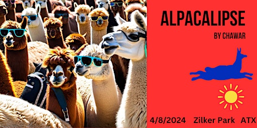 ALPACALIPSE by chawar. Total eclipse of the camelid mind. ATX.