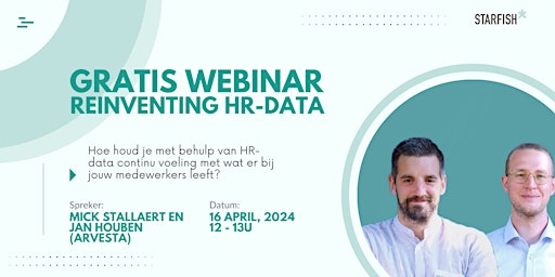 Webinar #8 - Hoe houd je met HR-data continu voeling met jouw medewerkers? primary image