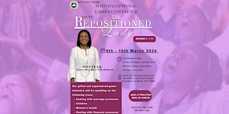 Mayo Exceptional Ladies Conference - The Repositioned Lady primary image