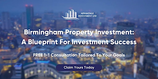 Imagem principal do evento Birmingham Property Investment: A Blueprint For Investment Success