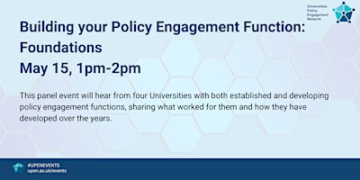 Imagen principal de Building your policy engagement function: Foundations
