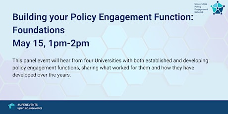 Building your policy engagement function: Foundations