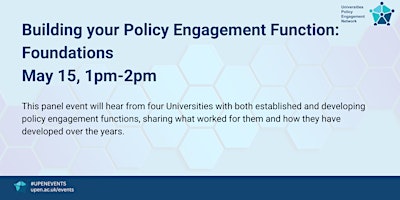 Image principale de Building your policy engagement function: Foundations