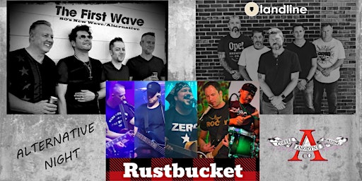 Immagine principale di Alternative Night with Rustbucket, Landline and The First Wave 