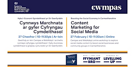 Imagen principal de Content Marketing for Social Media | Cynnwys -  Cyfryngau Cymdeithasol