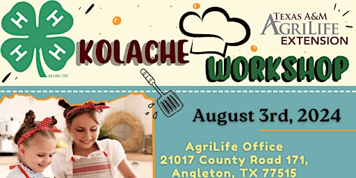 Imagem principal do evento Brazoria County 4-H Kolache Workshop