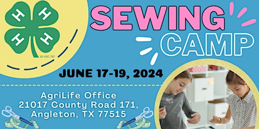 Imagem principal do evento Brazoria County 4-H Sewing Camp