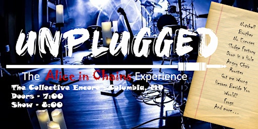 Imagem principal do evento Unplugged: The Alice In Chains Experience