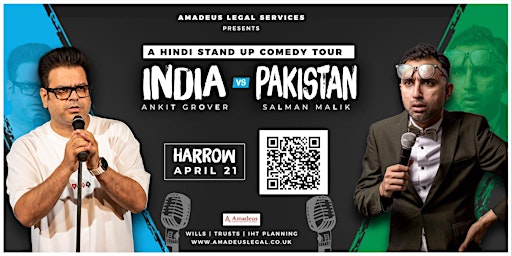 India vs Pakistan - Stand-Up Comedy Show - Harrow London primary image