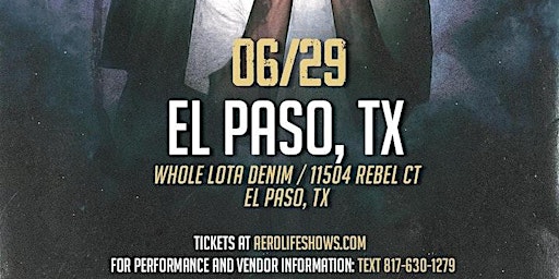 Hauptbild für Aku The Master live in El Paso, TX June 29th