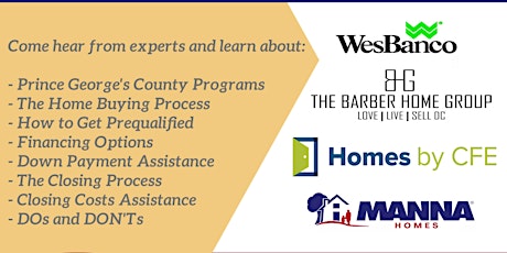 Prince George's County First Time Homebuyers Workshop