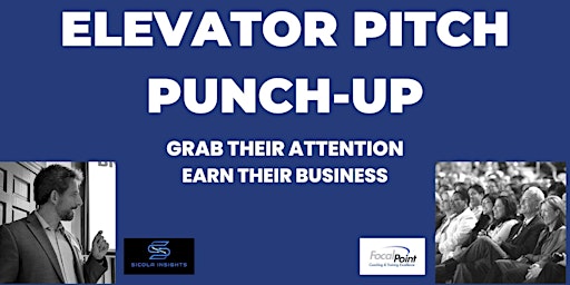 Image principale de 30-Second Elevator Pitch Punch up
