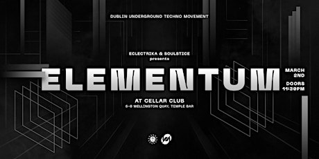 Primaire afbeelding van Eclectrika x Soulstice Presents: ELEMENTUM at Cellar Club