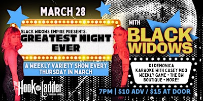 Black Widows Presents: Greatest Night Ever Residency primary image