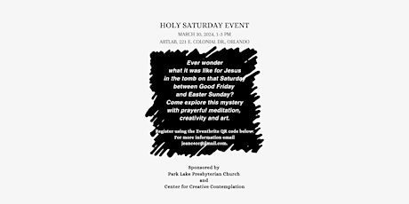 Holy Saturday Event