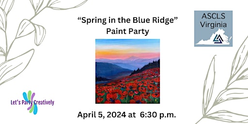 Imagem principal do evento Spring in the Blue Ridge Paint Party
