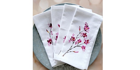 Wit Cellars, Woodinville - Cherry Blossom Linen Napkins primary image