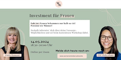 Hauptbild für Online Finanzworkshop - Investment für Frauen