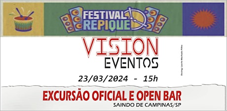 Imagem principal do evento VISION Eventos te leva:  Festival Repique 2024
