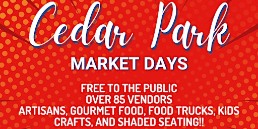 Hauptbild für Cedar Park Market Days