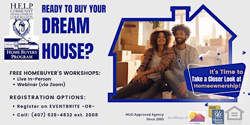 Hauptbild für FREE Homebuyer's Education Seminar for Orange County- In Person or Zoom