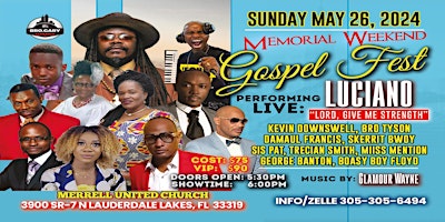 Primaire afbeelding van MEMORIAL weekend GOSPEL FEST (Sunday)