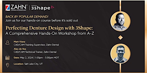 Hauptbild für Perfecting Denture Design with 3Shape: Comprehensive Hands-On Workshop