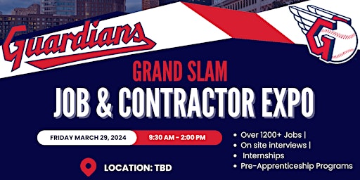 Primaire afbeelding van Cleveland Guardians Grand Slam Job & Contractor Expo