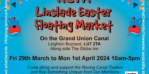 Primaire afbeelding van RCTA Easter Floating Market Linslade the 29th March to the 1st April 2024