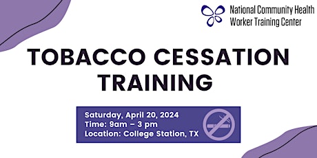 Tobacco Cessation Training