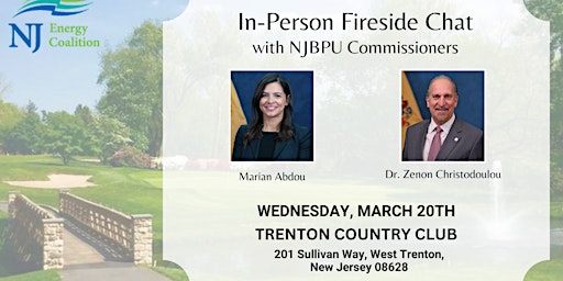 NJEC Fireside Chat with NJBPU Commissioners Christodoulou & Abdou primary image