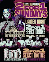 Primaire afbeelding van 2 For 1 Sundays @ Royal Peacock Lounge | 10pm-4am | Ladies Night
