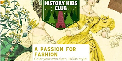 Imagem principal do evento History Kids Club - Color Your Own Cloth!