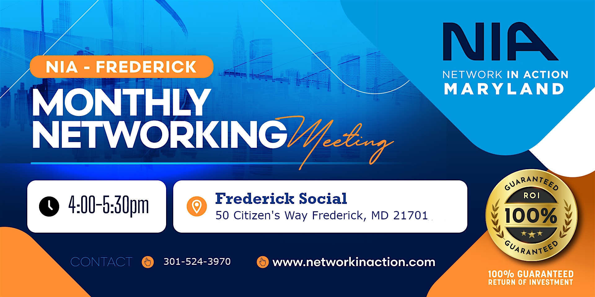 Network In Action - FREDERICK: Monthly Networking Meeting