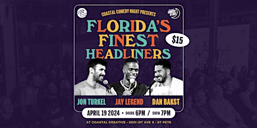 Hauptbild für Florida's Finest Headliners - Coastal Comedy Night