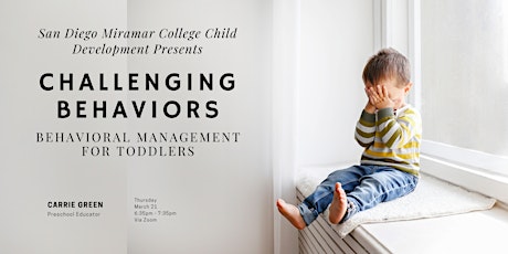 Challenging Behaviors - Behavioral Management for Toddlers primary image
