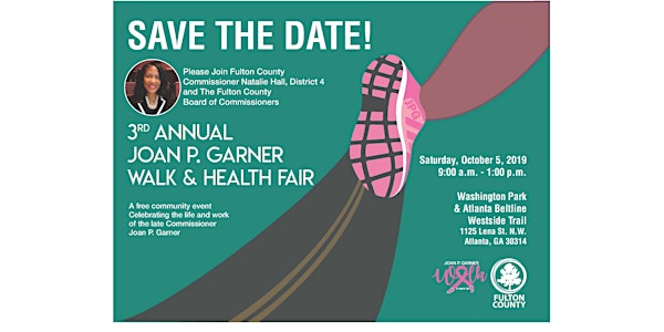 3rd Annual Joan P. Garner Walk & Health Fair