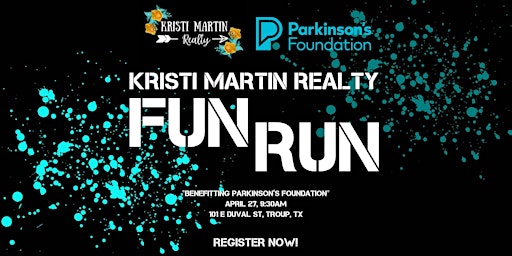 Primaire afbeelding van Kristi Martin Realty 5K Fun Run benefitting Parkinson's Foundation