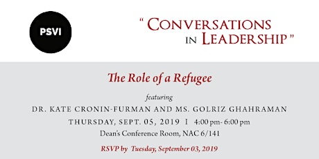 Conversations in Leadership - The Role of a Refugee primary image