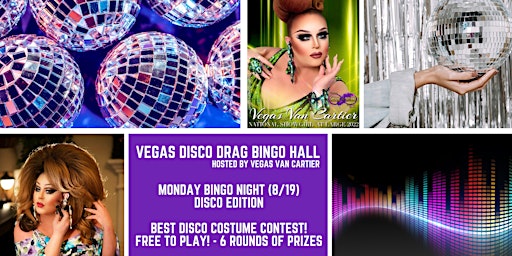 Imagem principal do evento Vegas Disco Drag Bino Hall @ Hanovers Pflugerville