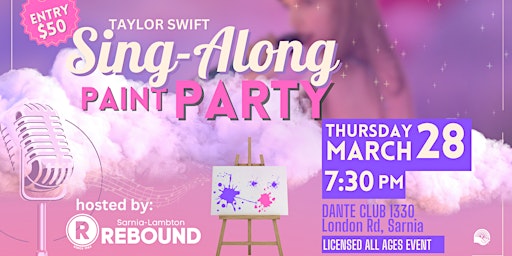 Primaire afbeelding van Taylor Swift  Paint Night & Sing Along Party