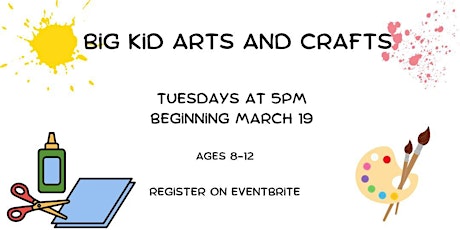 Big Kid Arts & Crafts (Ages 8-12) primary image