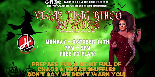 Imagem principal do evento Vegas Drag Bingo Revenge @ Hanovers Pflugerville
